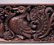 Antique 17thc Carved Wood Oak Panel Architectural Salvage Black Forest Style