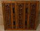 Antique Asian Hand Carved Wood Panel! Art Deco