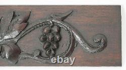 Antique Carved Oak French Louis XIII style Architectural Salvaged Panel Crest