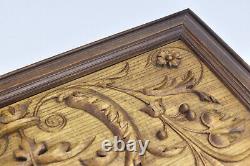Antique Carved Wood Wall Panel Brienz Black Forest Renaissance Revival