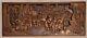 Antique Chinese 3d Wood Carving Panel