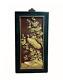 Antique Chinese Carved Wood Lacquered Gilt Wall Panel