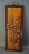 Antique Chinese Carved Wood Wall Carving Plaque Wooden Panel Tree Birds Flowers