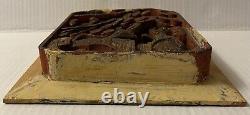Antique Chinese Carved Wooden Panel Fragment