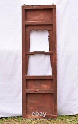Antique Chinese Red & Gilt Wood Carving / Carved Panel