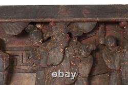 Antique Chinese Wood Carved Panel