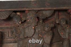 Antique Chinese Wood Carved Panel