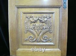 Antique DOLPHIN Carved Wood Architectural Wall DOOR Panel