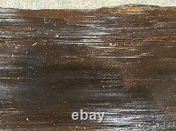 Antique EUROPEAN CARVED WOOD FOLK ART PANEL AS FOUND 16C