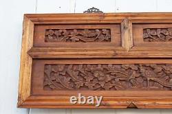 Antique Finely Carved Chinese Panel
