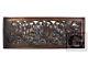 Antique Flower Kanok Branch Carved Wood Home Wall Panel Decor Art Statue Gtahy