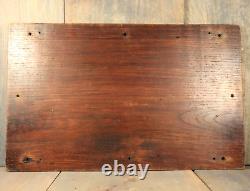 Antique French Breton Hand Carved Wood Panel Plaque Architectural Salvage Signed