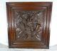 Antique French Carved Architectural Oak Door Panel Carved Wood -hunting- Trophy