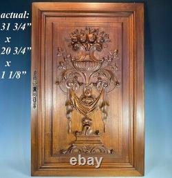 Antique French Carved Country French Walnut Panel, Cabinet or Furniture, Plaque