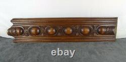 Antique French Fronts Panel Furniture, Molding Walnut Wood Hand Carved 3 pieces