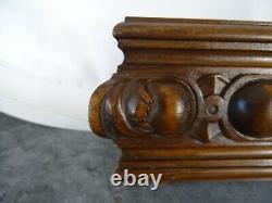 Antique French Fronts Panel Furniture, Molding Walnut Wood Hand Carved 3 pieces