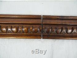 Antique French Fronts Panel Furniture, Molding Walnut Wood Hand Carved 8 pieces