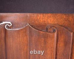 Antique French Gothic Revival Panels in Solid Walnut Wood withLinen Fold Carvings