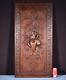 Antique French Highly Carved Hunting Panel In Oak Wood With Fish Salvage