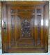 Antique French Large Carved Architectural Walnut Wood Panel Door Renaissance- 2