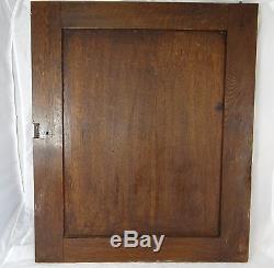 Antique French Large Oak Carved Wood Architectural Panel Door-Hunting scene Fish