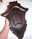 Antique Hand Carved Walnut Shield Panel 17, Victorian 1800s 19th Century Wood