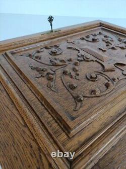 Antique Hand Carved Wood Door Panel Reclaimed Architectural Salvaged Ornate etch