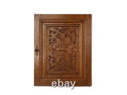 Antique Hand Carved Wood Door Panel Reclaimed Architectural Salvaged Ornate etch