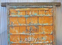 Antique Hard Teak Wood Big Size Door Panel With Frame Original Old Hand Carved