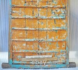 Antique Hard Teak Wood Big Size Door Panel With Frame Original Old Hand Carved