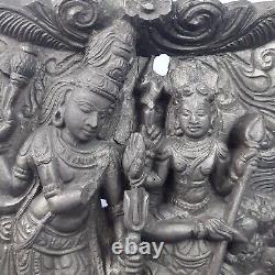 Antique High Relief Carved Wood A Hand Panel Sculpture India First'900