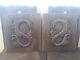 Antique Pair French Panels Wood Carved Griffin Dragon