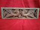 Antique Temple Wall Panel Peacock Yali Wooden Hand Carved Door Panel Home Decor