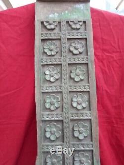 Antique Wall Panel Wooden Floral Carved Door Beam Corbel Home Decor Estate UK