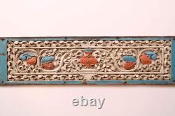 Antique Wall Panel Wooden Vintage Carving Horizontal Lintel Door Top Wall Decor