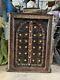 Antique Wooden Brass Fitted Wall Decor Door Panel Original Old Fine Hand Carved