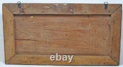 Antique Wooden Tribal Musicians Decorative Carving Panel Original Hand Carved