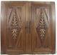 Antique French Wood Door Walnut Carved Panel