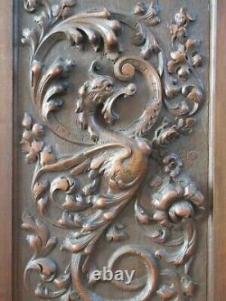 Antique hand-carved motif panel around 1880