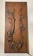 Antique Hand Carved Wood Relief Wall Architectural Salvage Panel Sculpture Art