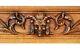 Architectural French Hand Carved Wood Pediment Panel Cornice Head