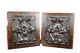 Architectural Pair Of 19th Carved Walnut Wood Panels
