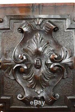 Architectural Pair of 19th Carved Walnut Wood Panels