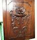 Architectural Bowl Fruit Panel Antique French Hand Carved Wood Salvaged Paneling