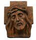 Art Deco Carved Wood Holy Face Of Jesus Sculpture Carving Wall Panel By E Morlet