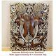 Asian Carved Wood Wall Art Elephant Decor Panel Hanging 13.7 X 35.4 X 0.98