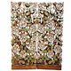 Asian Decor Panel Hang Carved Wood Wall Art Decorative Glass 13.7x35.4x0.98