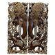 Asian Decor Panel Hanging Carved Wood Wall Art Elephant 13.7 X 35.4 X 0.98