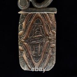 Asmat Wood Story Board Panel Tribal Carved Papua New Guinea Sculpture Fine Art