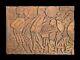 Attack On The House Of Egil The Archer Hand-carved Wood Panel Signed